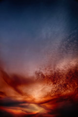 Cirrocumulus Sky Clouds abstract  moody dramatic nature texture