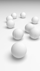 White abstract background. Lowpoly backdrop. Crumpled paper. 3D illustration