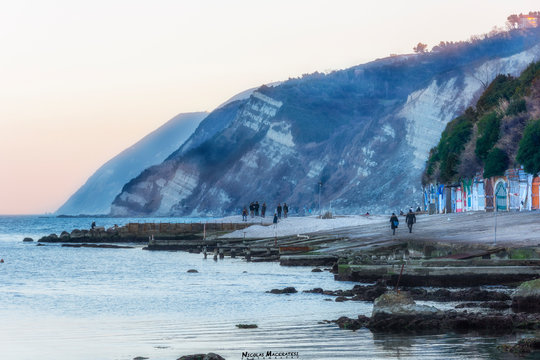 Riviera del Conero dal Passetto di Ancona.