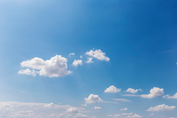Fototapeta premium Blue sky background with clouds' natural background.