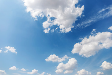 Blue sky background with clouds' natural background.
