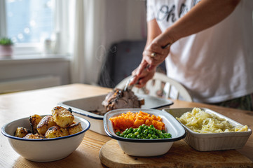 Roast Lamb for Sunday Diner