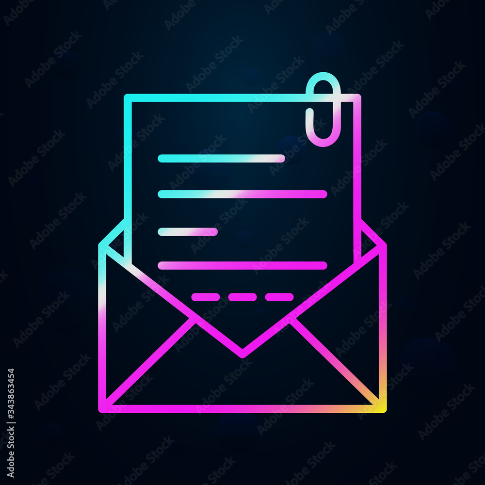 Poster email, communication nolan icon. simple thin line, outline vector of communication icons for ui and 