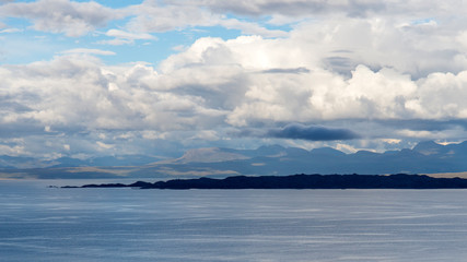 View across the Sound of Raasay over Rona towards Torridon 