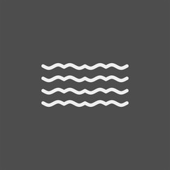 Waves flat vector icon. Water flat vector icon
