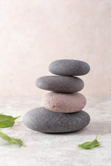 Obraz na płótnie Canvas spa stones massage relax treatment