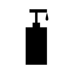 Hand sanitizer for soap or antibacterial gel icon vector