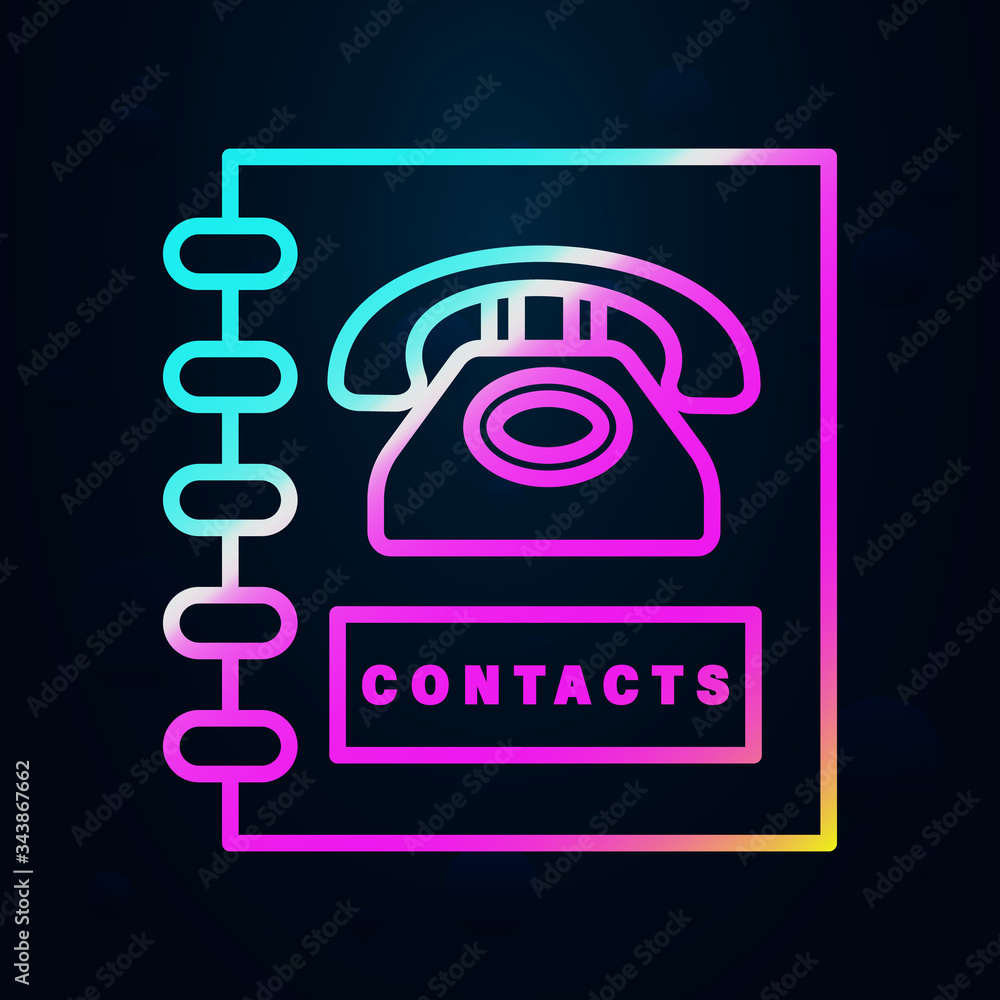 Poster contact, communication nolan icon. simple thin line, outline vector of communication icons for ui an