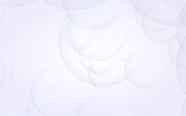 Abstract white background. Backdrop with light transparent bubbles. 3D illustration