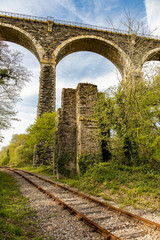 Liskeard viaducts old and new Cornwall