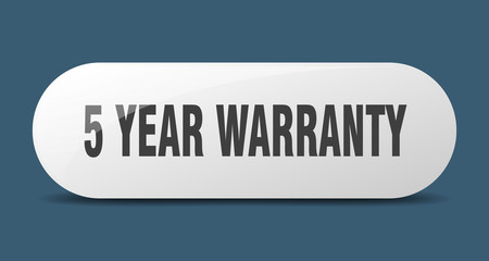 5 year warranty button. 5 year warranty sign. key. push button.