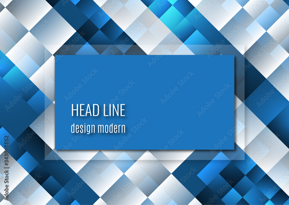 Poster tech abstract geometric background. overlapping squares. corporate design. vector