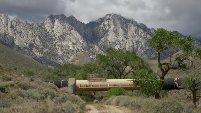  California Aquaduct Pipe Owens Wilderness.