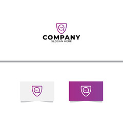 Chat Safe Logo Design Template