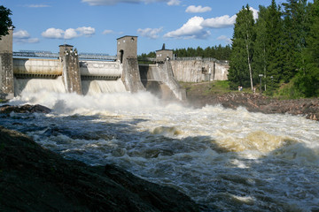 Lappeenranta, Finland, 2009, June, Dam being opened