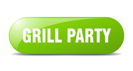 grill party button. grill party sign. key. push button.
