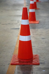 traffic cone on the road
