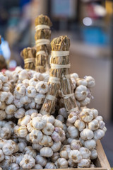 garlic on market