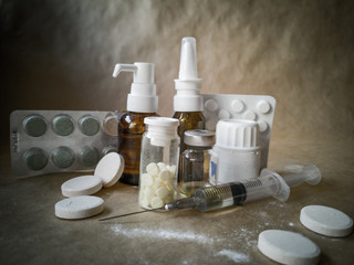 Medicinal prescription for the treatment of medication. Pharmaceutical products, treatment in a...