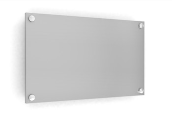 metal plate blank wall sign signboard template