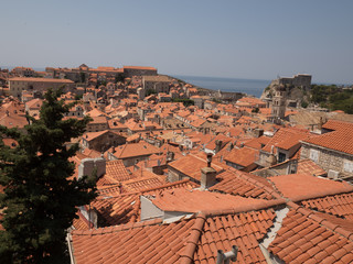 Vista de Dubrovnik desde las murallas de la ciudad