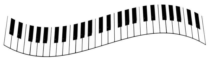 Black and white piano keys