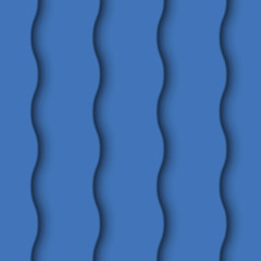 blue background with waves. the effect of three-dimensional layers due to realistic shadows. can be used as abstract business background. the background color is easy to change.  stock vector 