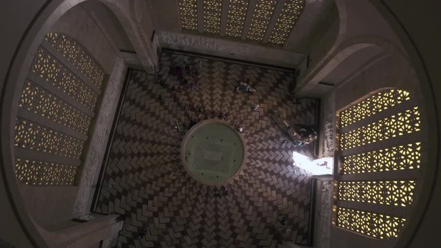 Turning Clockwise: High Amazing Ceiling View Looking at the People Below Exploring the Area - Pretoria, South Africa
