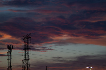 Naklejka premium Power Lines