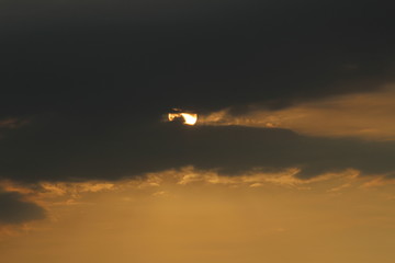 sunset in the sky