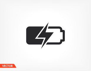 battery icon. Vector EPS 10. Lorem Ipsum Design Flat. linear work. battery icon. battery recharging