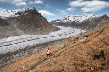 Obraz premium Running in the mountains 