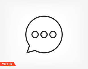 Obraz premium message icon. Vector Eps 10 . Design Flat illustration best sms