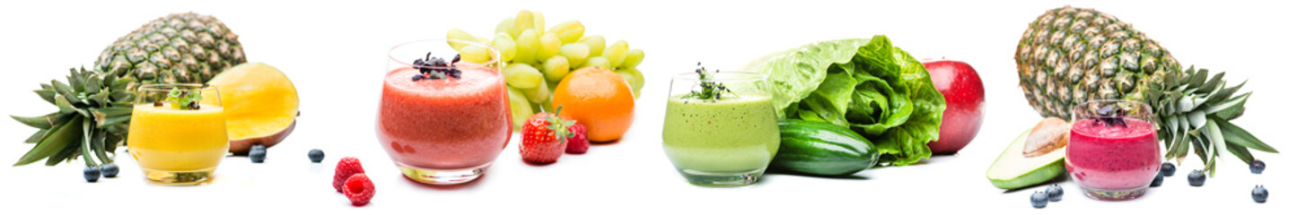 banana strawberry smoothie set