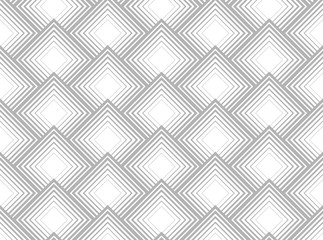 Abstract geometric pattern. A seamless vector background. White and grey ornament. Graphic modern pattern. Simple lattice graphic design.