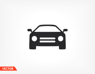 Fototapeta premium Machine outline line icon isolated on beautiful background. Car symbol for website design,logo, user interface. Editable stroke. Vector transport illustrator. EPS 10 line. car