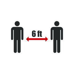 Covid-19 info sign. Coronavirus vector icon symbol. Social distancing, avoid crowds and stop corona virus campaign. Stay and work at home logo. Sars pandemic information poster.