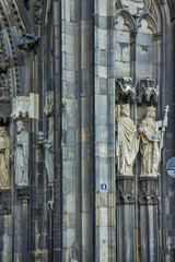 Detail from the Cathedral Church of Saint Peter in Cologne, Germany