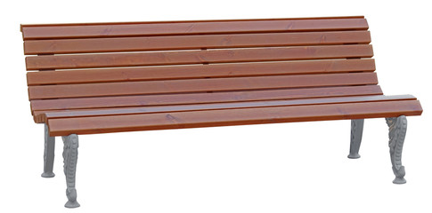  Park Bench Isolated on White