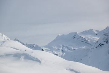 Fototapeta na wymiar Ski touring 