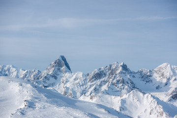 Obraz premium snow covered mountains in winter