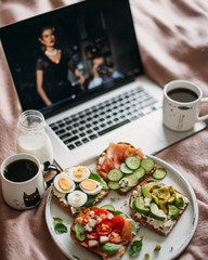 breakfast with coffee
