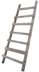 an old wooden ladder