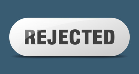 rejected button. rejected sign. key. push button.