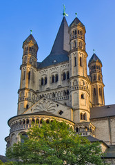 Fototapeta premium Saint Martin church in Cologne, Germany