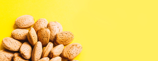 Almond pattern. Trendy summer background. Minimal concept