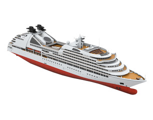 Cruise Ship Isolated