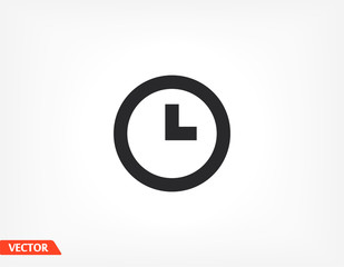 clock icon. Vector Eps 10 . illustration best clock Design Flat