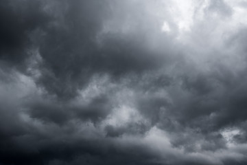 Fototapeta premium dark storm clouds with background,Dark clouds before a thunder-storm.