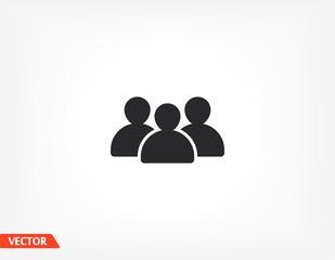 Business people icon. group of persons. people. Vector graphics. human icon work done for your use. 10 eps